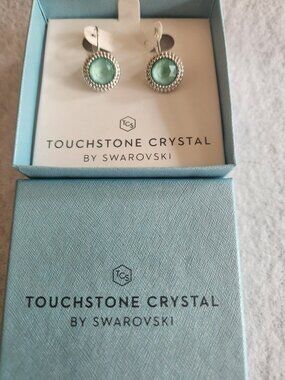 Touchstone Crystal Minted Earrings
